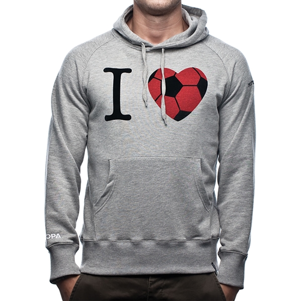 Image de Copa Football - Sweat à capuche I Love Football - Gris