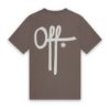 Off The Pitch - Tape Off Slim Fit T-Shirt - Mud Olive