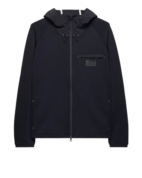 Weekend Offender - Reutemann Zip Through Hoodie - Navy