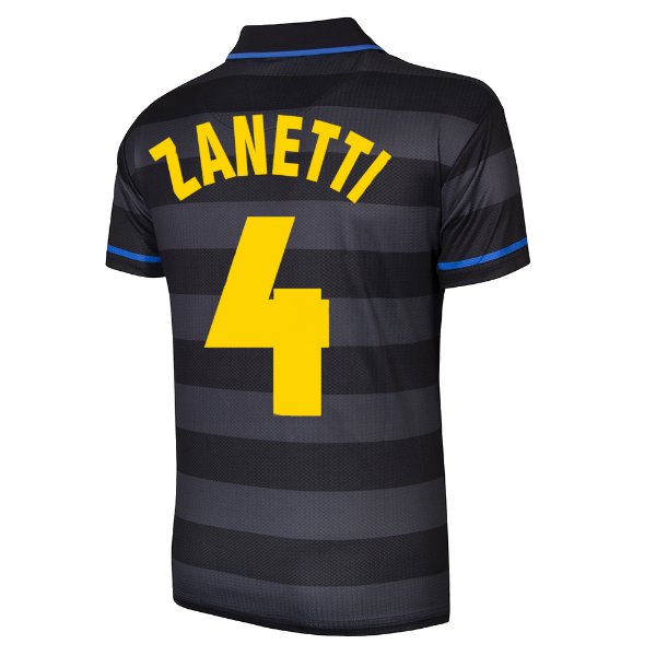 F.C. Internazionale Retro Football Shirt Away 1997-1998 + Zanetti 4