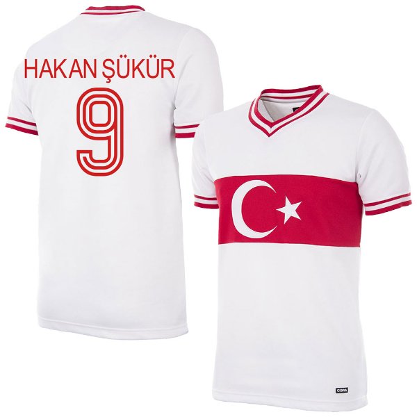 Turkey Retro Football Shirt 1979 + Hakan Şükür 9